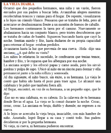 VIEJA LEYENDA QUECHUA